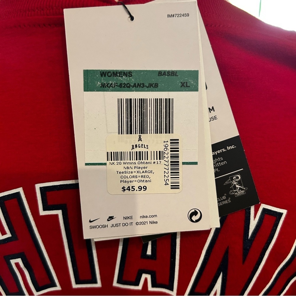 Nike Women's Red Angels #17 Ohtani Short Sleeve Tee - Picture 4 of 6